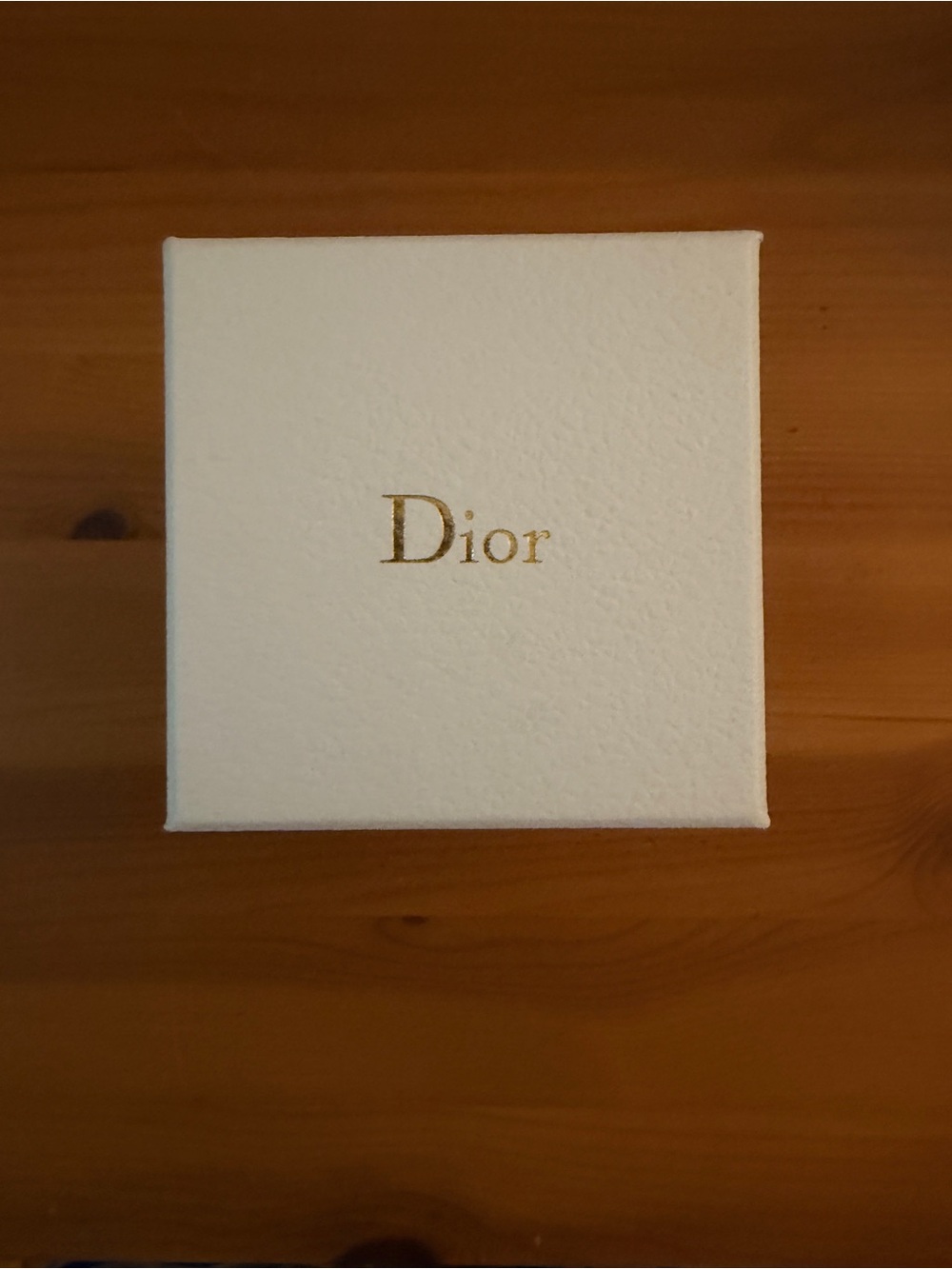Christian Dior Empty Jewelry Gift Box White Logo Luxury Packaging Display